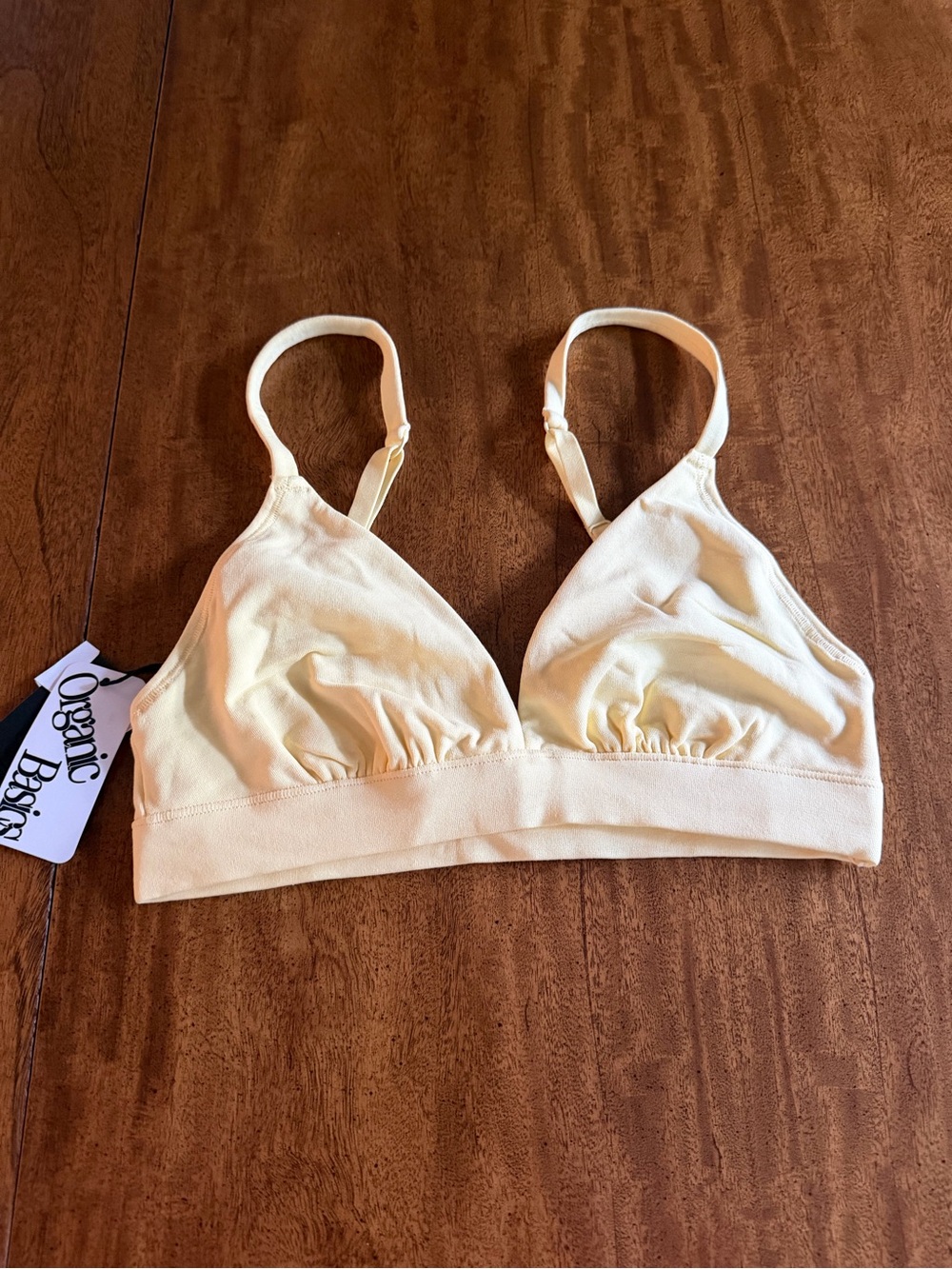 ORGANIC BASICS women’s Cotton Flex Triangle Bralette